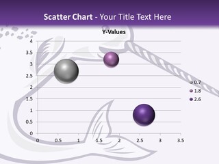 A Purple And White Fish With A Hook In It's Mouth PowerPoint Template