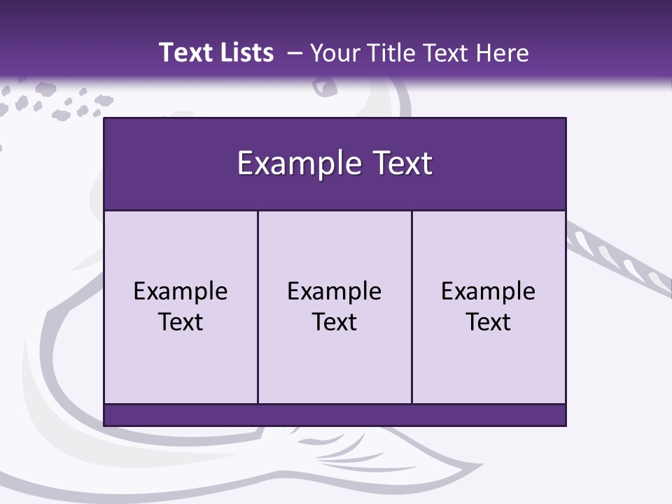 A Purple And White Fish With A Hook In It's Mouth PowerPoint Template