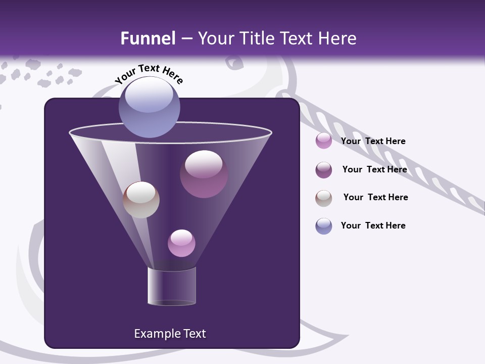 A Purple And White Fish With A Hook In It's Mouth PowerPoint Template