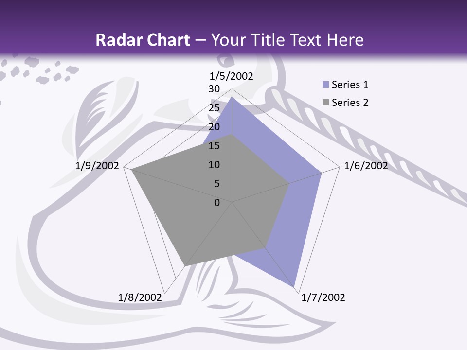 A Purple And White Fish With A Hook In It's Mouth PowerPoint Template