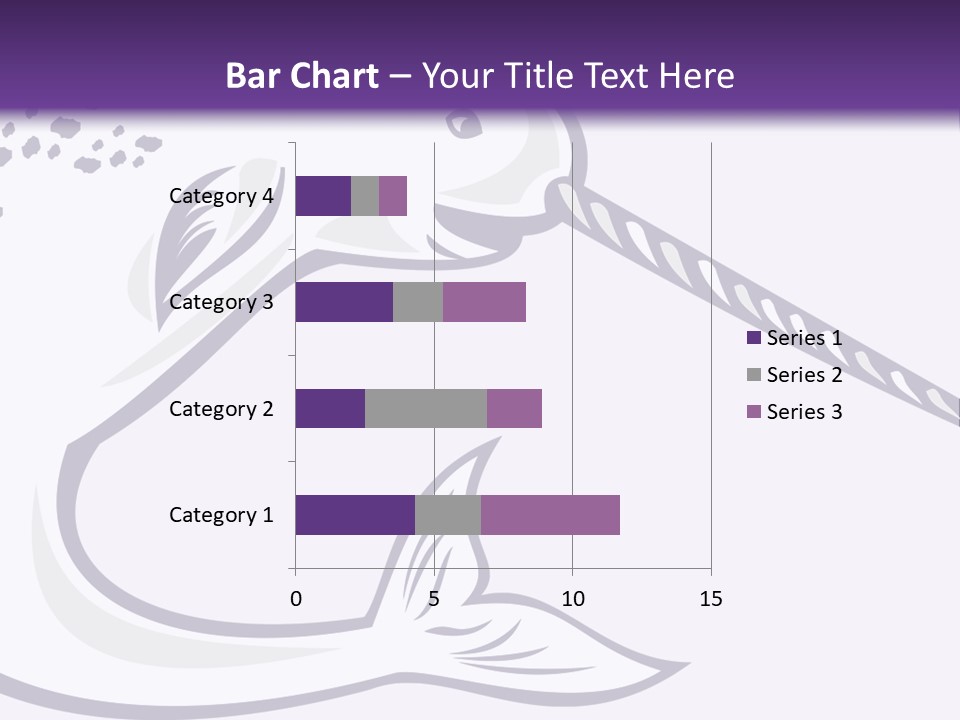 A Purple And White Fish With A Hook In It's Mouth PowerPoint Template
