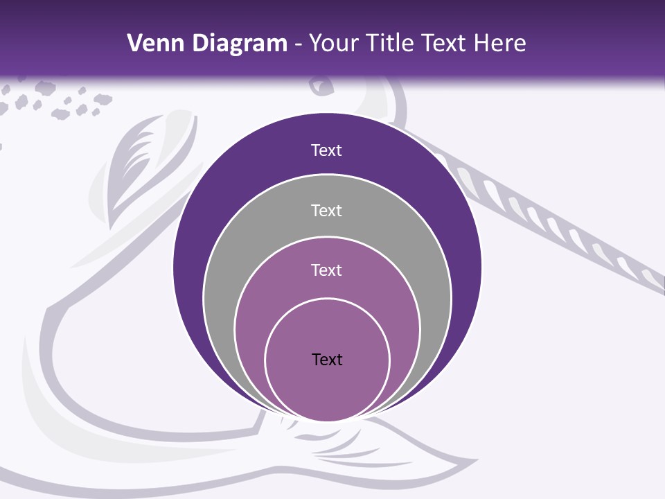 A Purple And White Fish With A Hook In It's Mouth PowerPoint Template