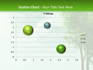 A Green Field With A Tree In The Middle Of It PowerPoint Template