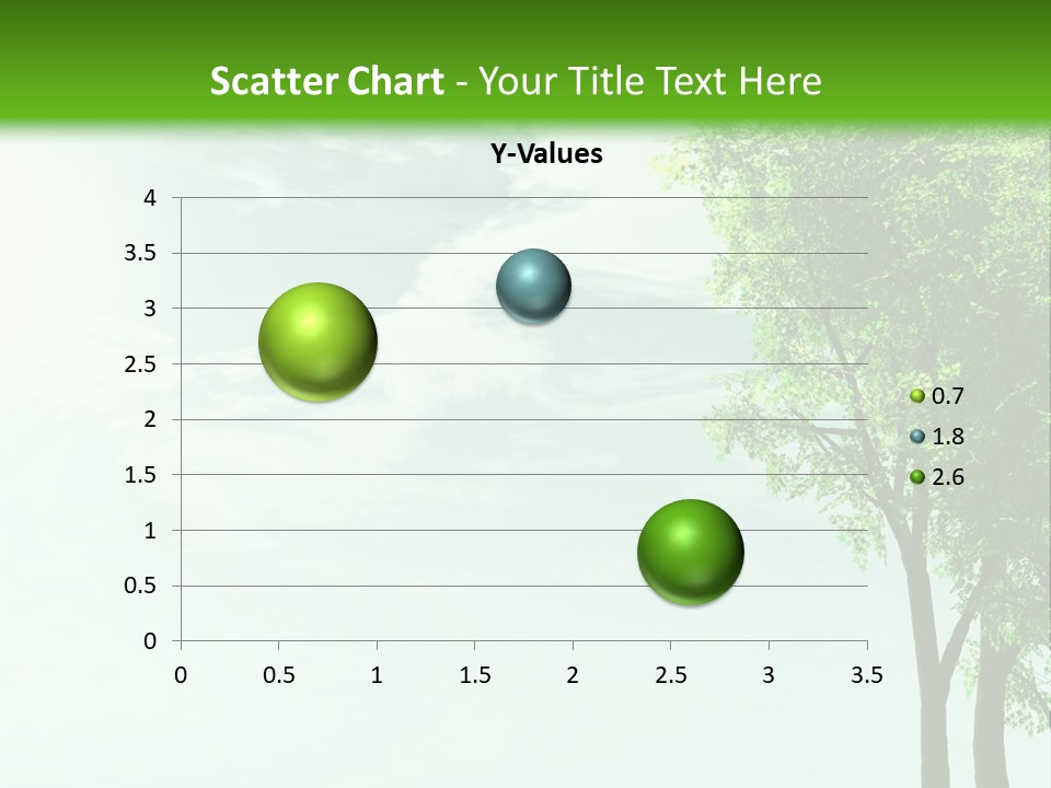 A Green Field With A Tree In The Middle Of It PowerPoint Template
