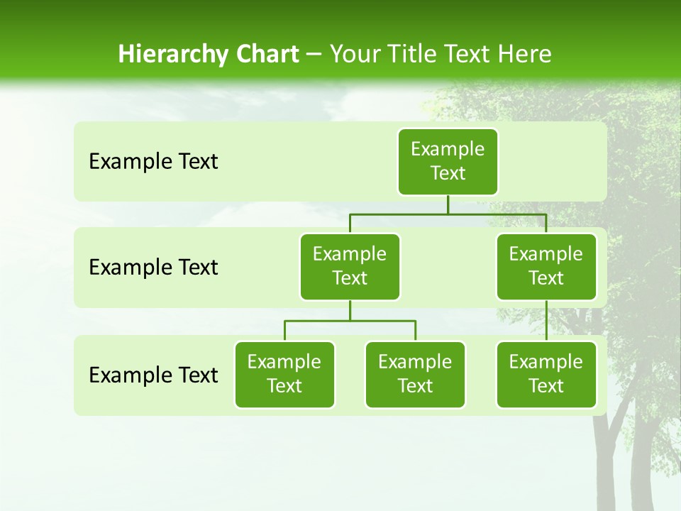 A Green Field With A Tree In The Middle Of It PowerPoint Template