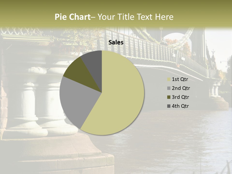 A Bridge Over A Body Of Water With A Building In The Background PowerPoint Template