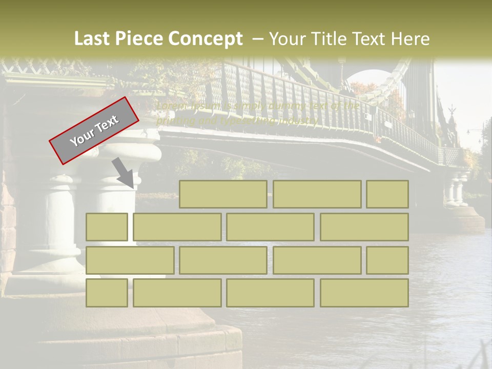 A Bridge Over A Body Of Water With A Building In The Background PowerPoint Template