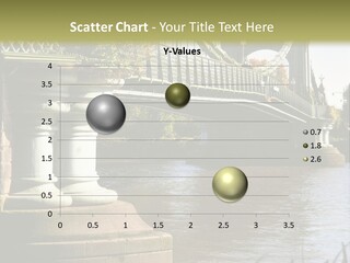 A Bridge Over A Body Of Water With A Building In The Background PowerPoint Template