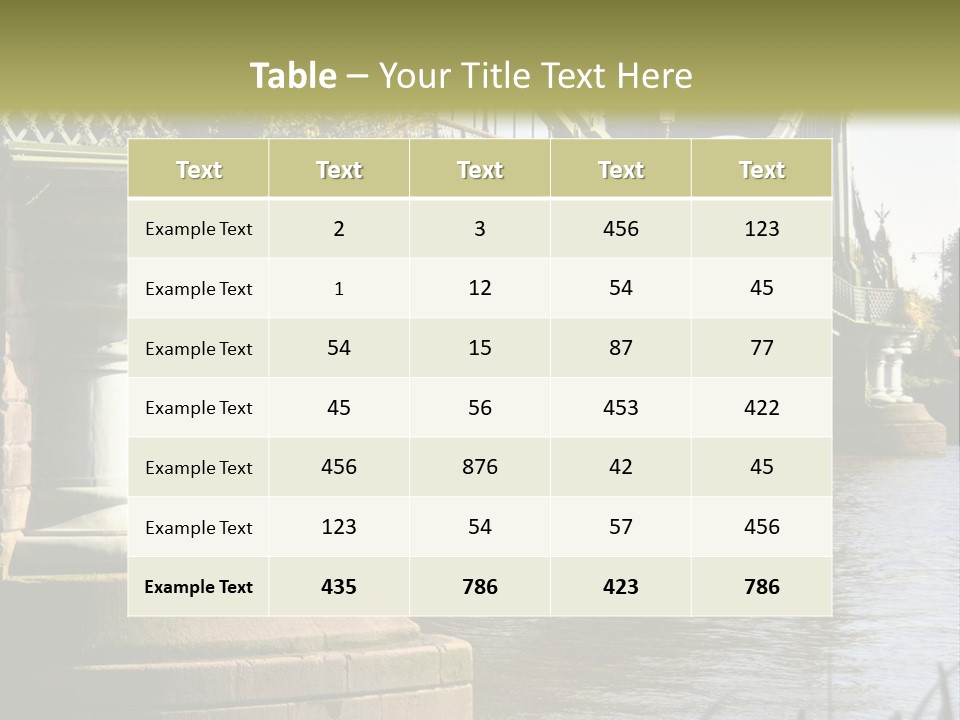 A Bridge Over A Body Of Water With A Building In The Background PowerPoint Template