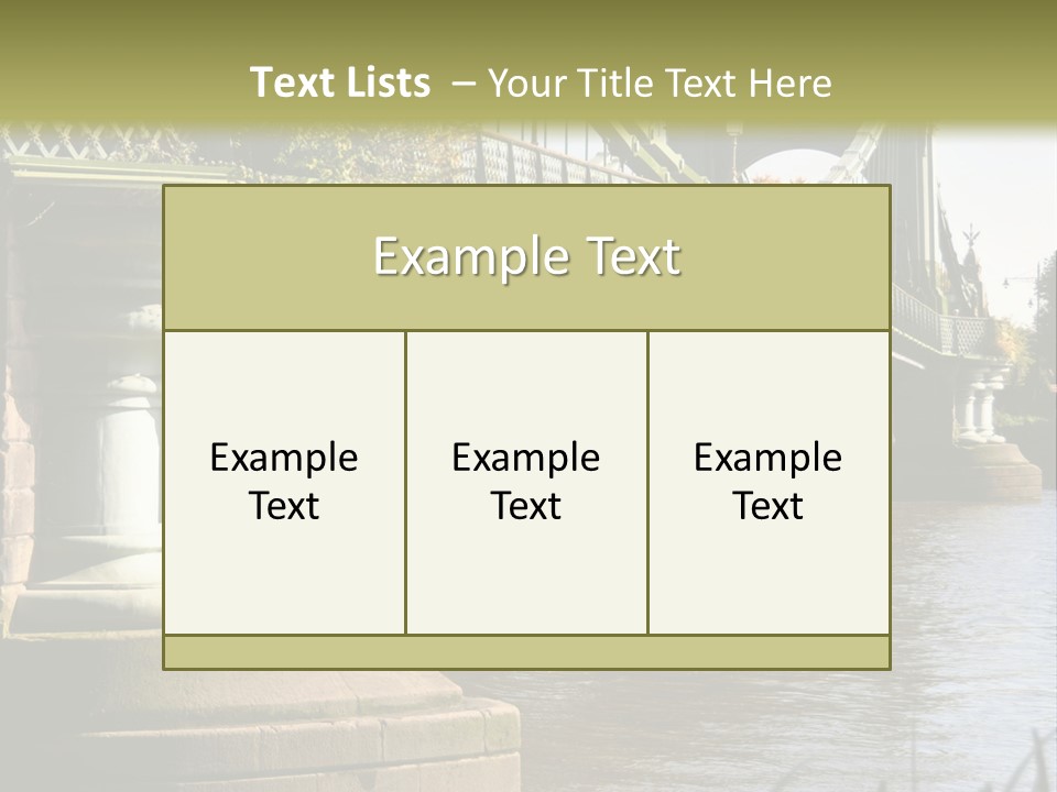 A Bridge Over A Body Of Water With A Building In The Background PowerPoint Template