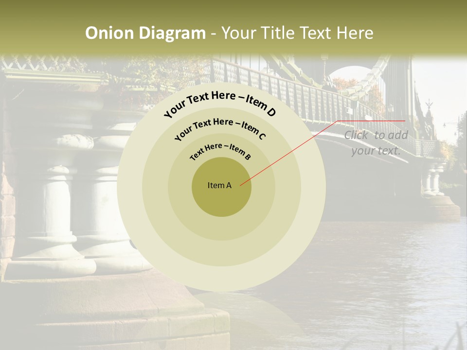 A Bridge Over A Body Of Water With A Building In The Background PowerPoint Template