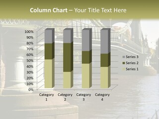 A Bridge Over A Body Of Water With A Building In The Background PowerPoint Template