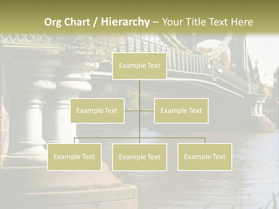 A Bridge Over A Body Of Water With A Building In The Background PowerPoint Template