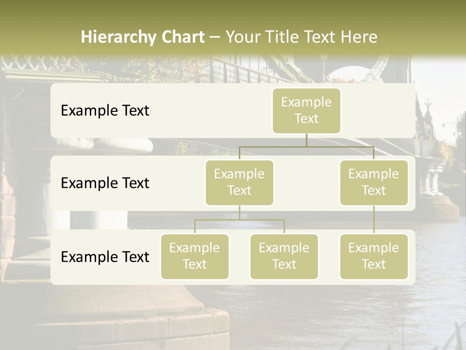 A Bridge Over A Body Of Water With A Building In The Background PowerPoint Template