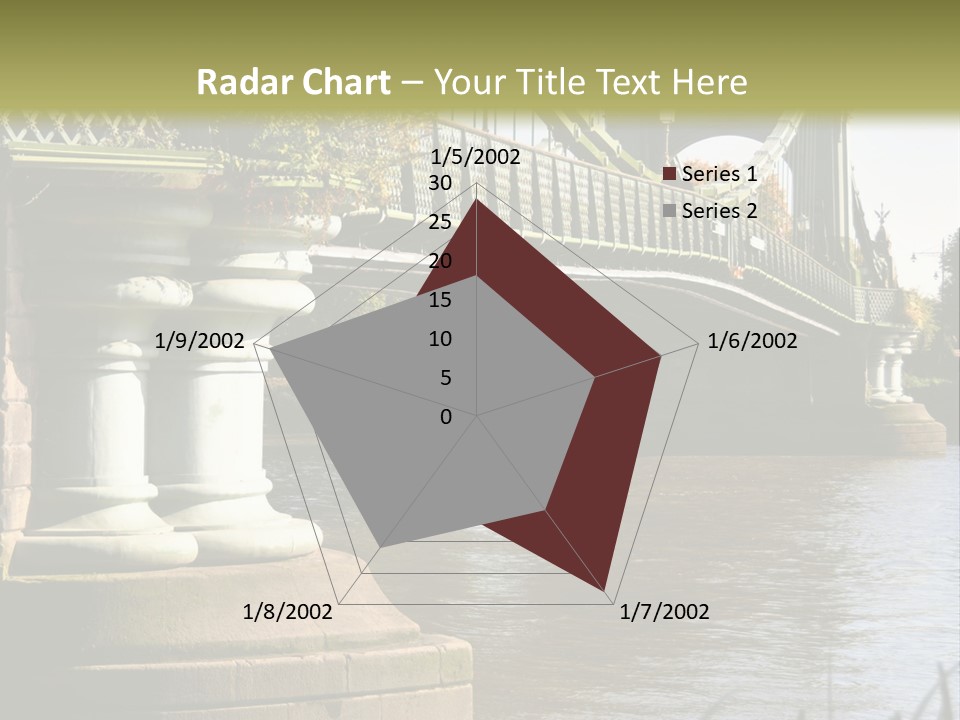 A Bridge Over A Body Of Water With A Building In The Background PowerPoint Template