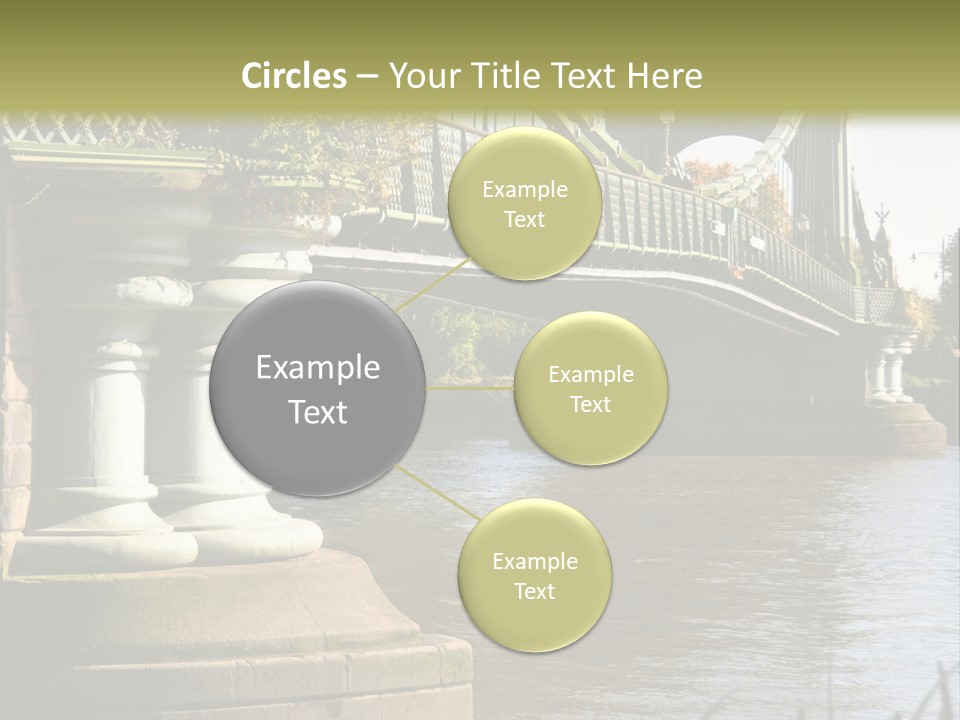 A Bridge Over A Body Of Water With A Building In The Background PowerPoint Template