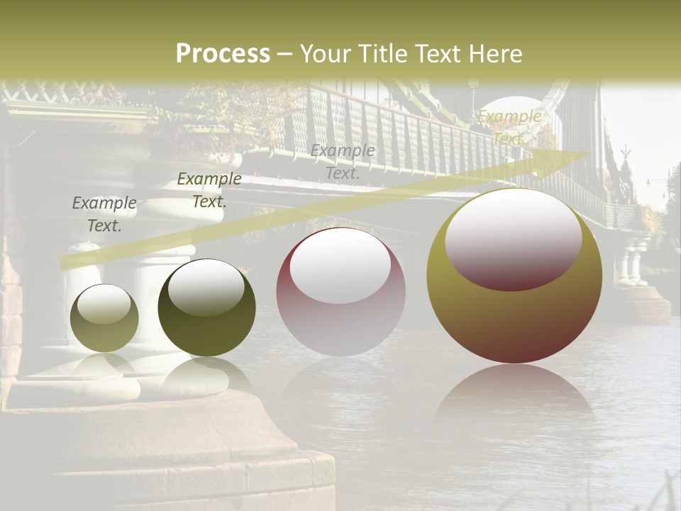 A Bridge Over A Body Of Water With A Building In The Background PowerPoint Template