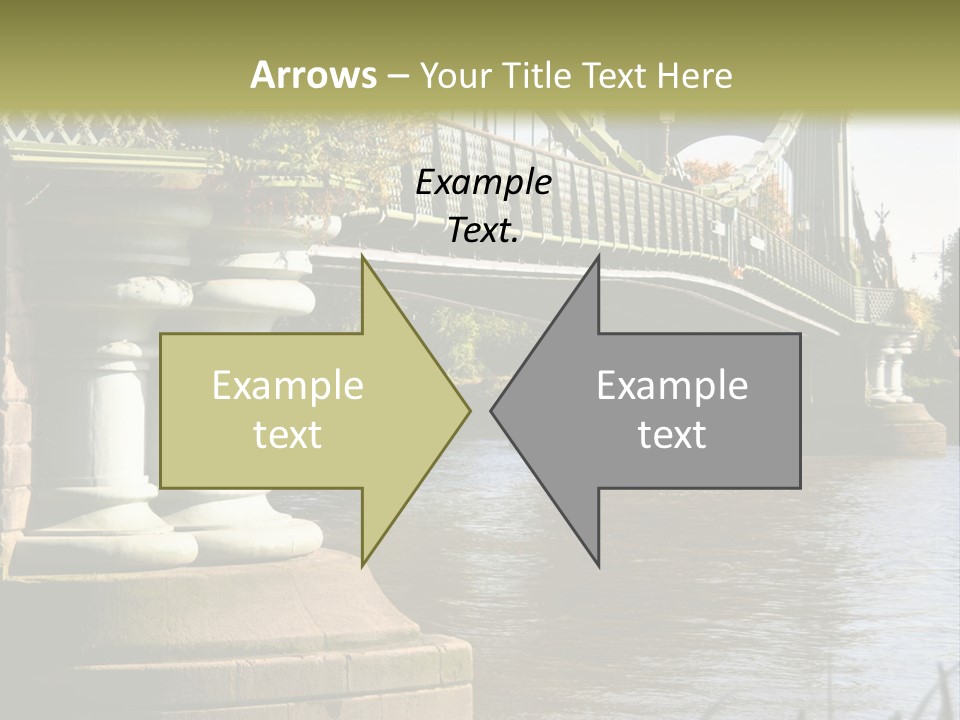 A Bridge Over A Body Of Water With A Building In The Background PowerPoint Template
