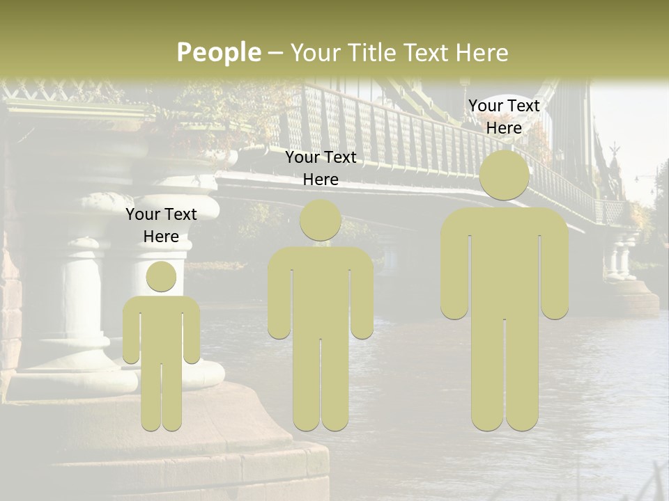 A Bridge Over A Body Of Water With A Building In The Background PowerPoint Template