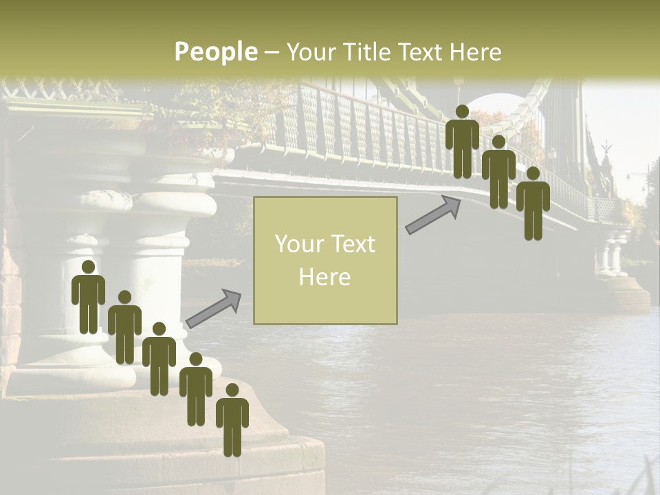 A Bridge Over A Body Of Water With A Building In The Background PowerPoint Template