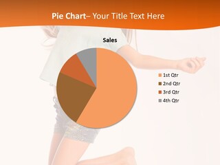 A Young Girl Jumping Up In The Air PowerPoint Template