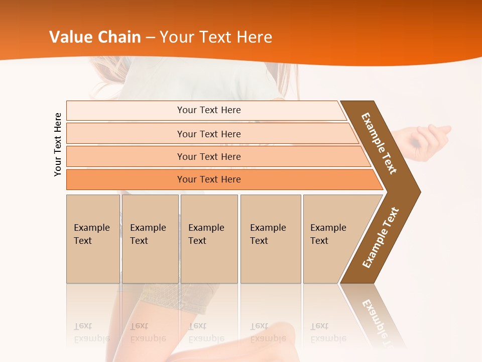 A Young Girl Jumping Up In The Air PowerPoint Template