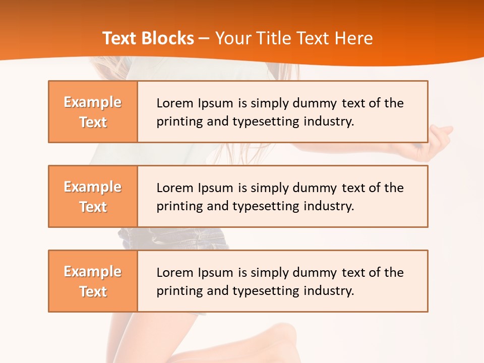 A Young Girl Jumping Up In The Air PowerPoint Template