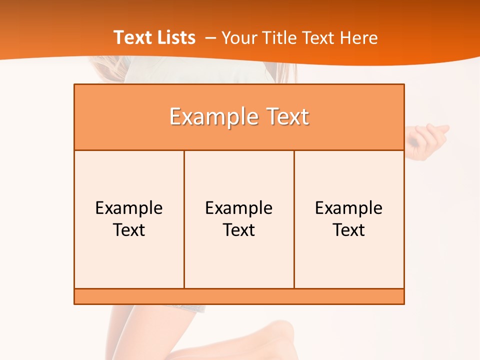 A Young Girl Jumping Up In The Air PowerPoint Template