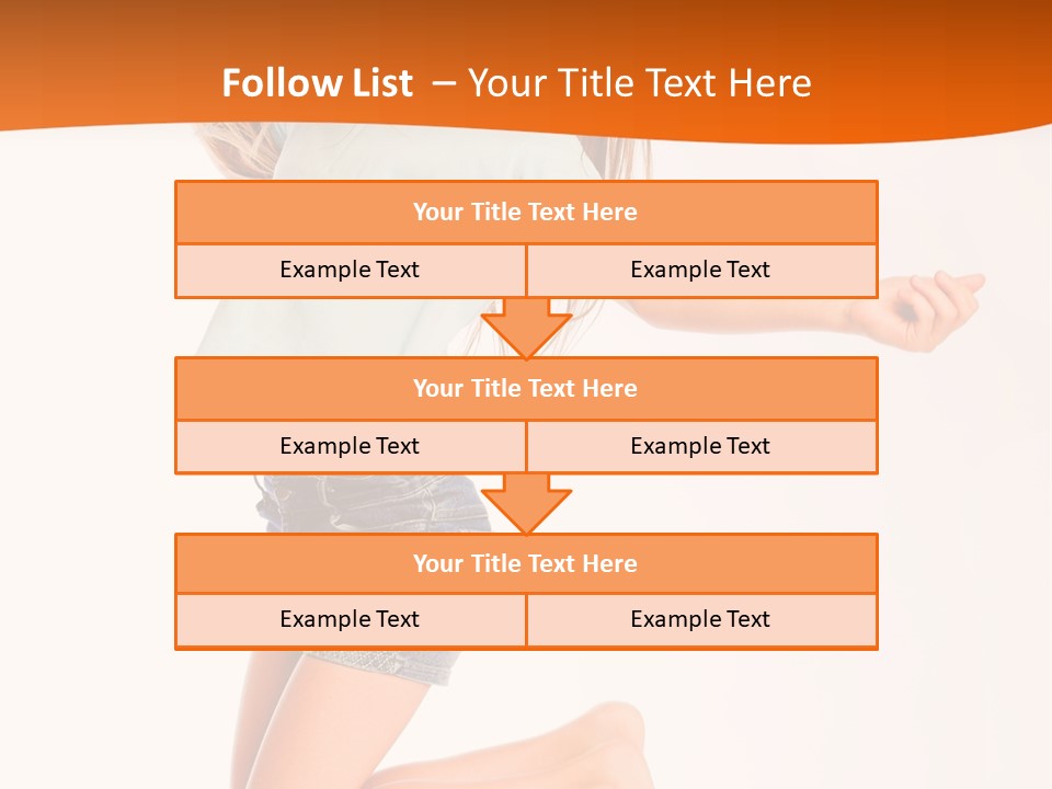 A Young Girl Jumping Up In The Air PowerPoint Template