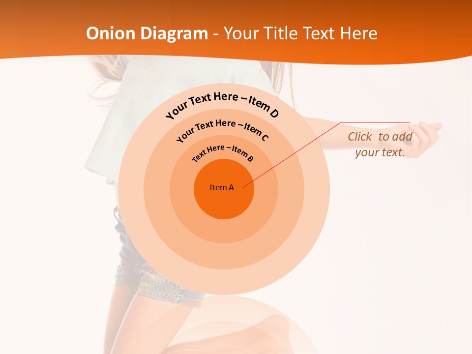 A Young Girl Jumping Up In The Air PowerPoint Template