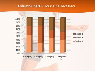 A Young Girl Jumping Up In The Air PowerPoint Template