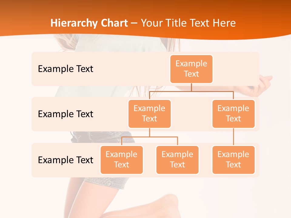 A Young Girl Jumping Up In The Air PowerPoint Template