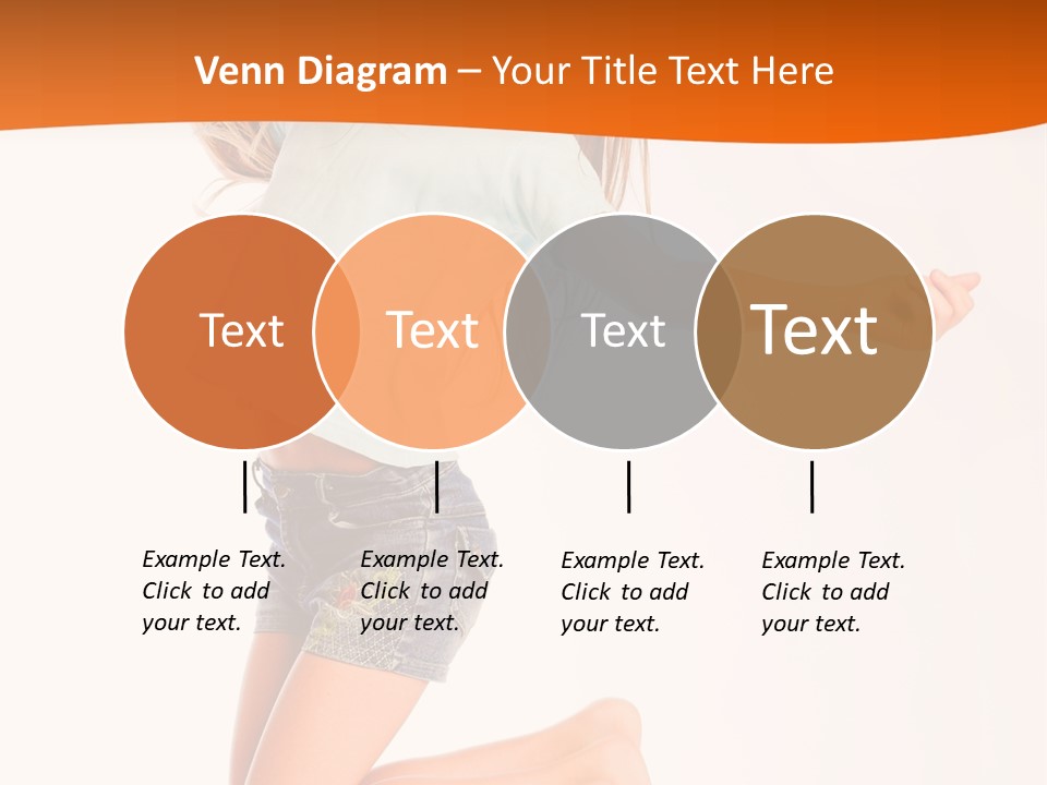 A Young Girl Jumping Up In The Air PowerPoint Template