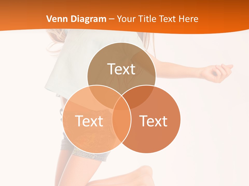 A Young Girl Jumping Up In The Air PowerPoint Template