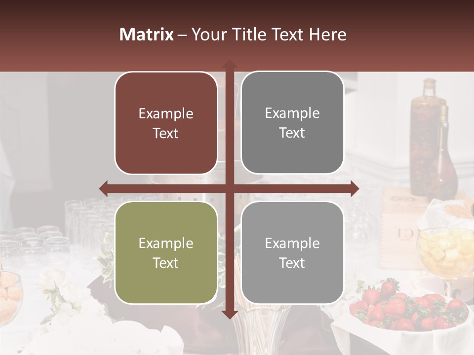 A Table Topped With Lots Of Food And Drinks PowerPoint Template