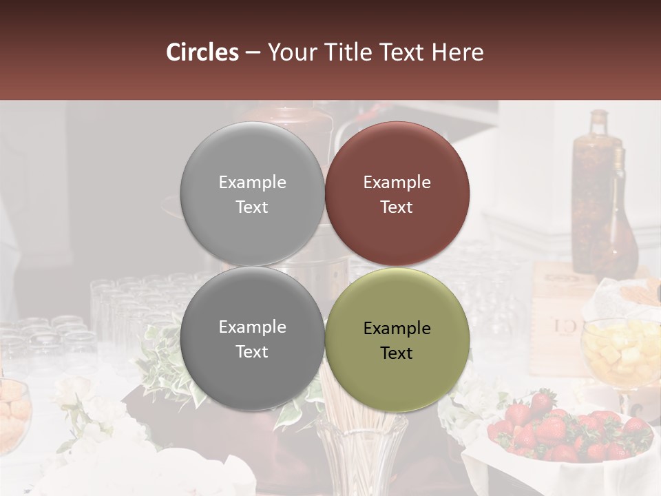 A Table Topped With Lots Of Food And Drinks PowerPoint Template