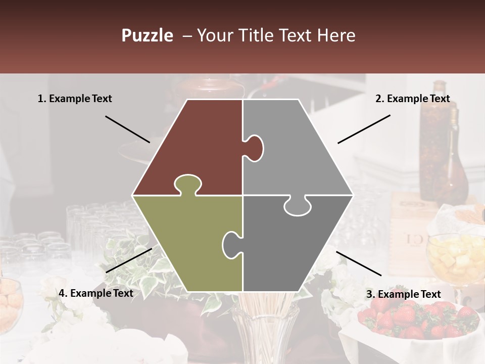 A Table Topped With Lots Of Food And Drinks PowerPoint Template