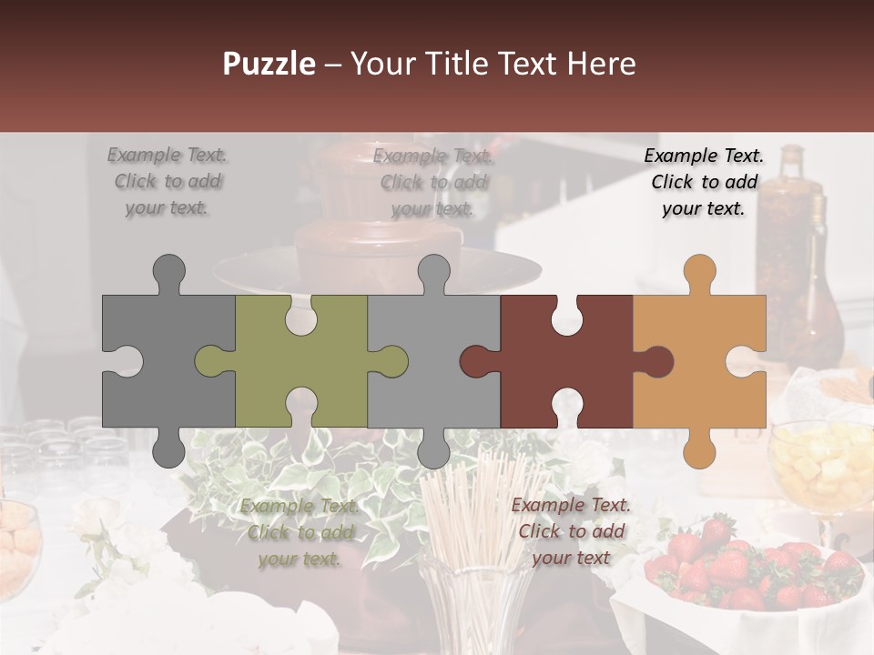 A Table Topped With Lots Of Food And Drinks PowerPoint Template