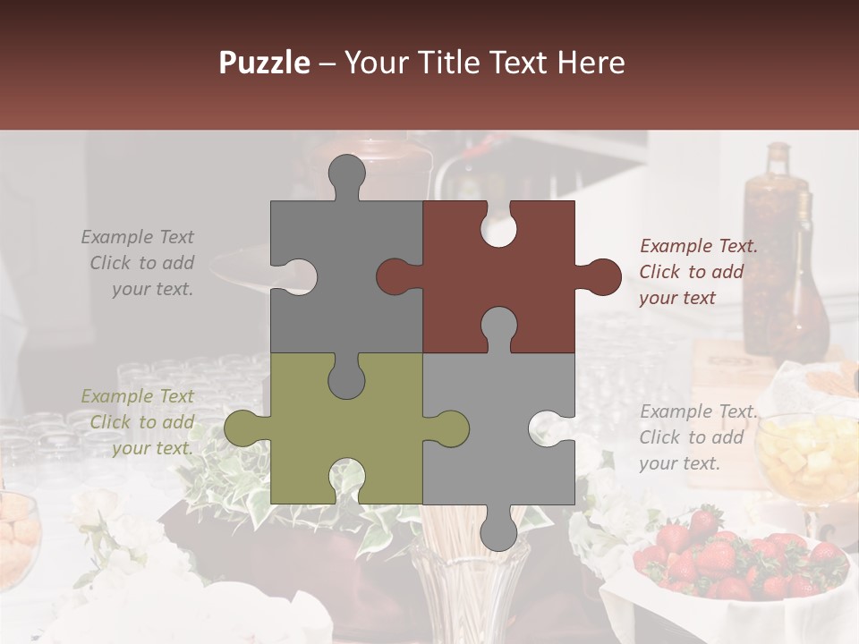 A Table Topped With Lots Of Food And Drinks PowerPoint Template