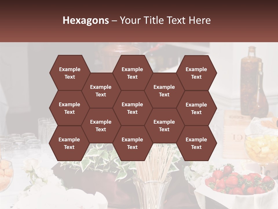 A Table Topped With Lots Of Food And Drinks PowerPoint Template