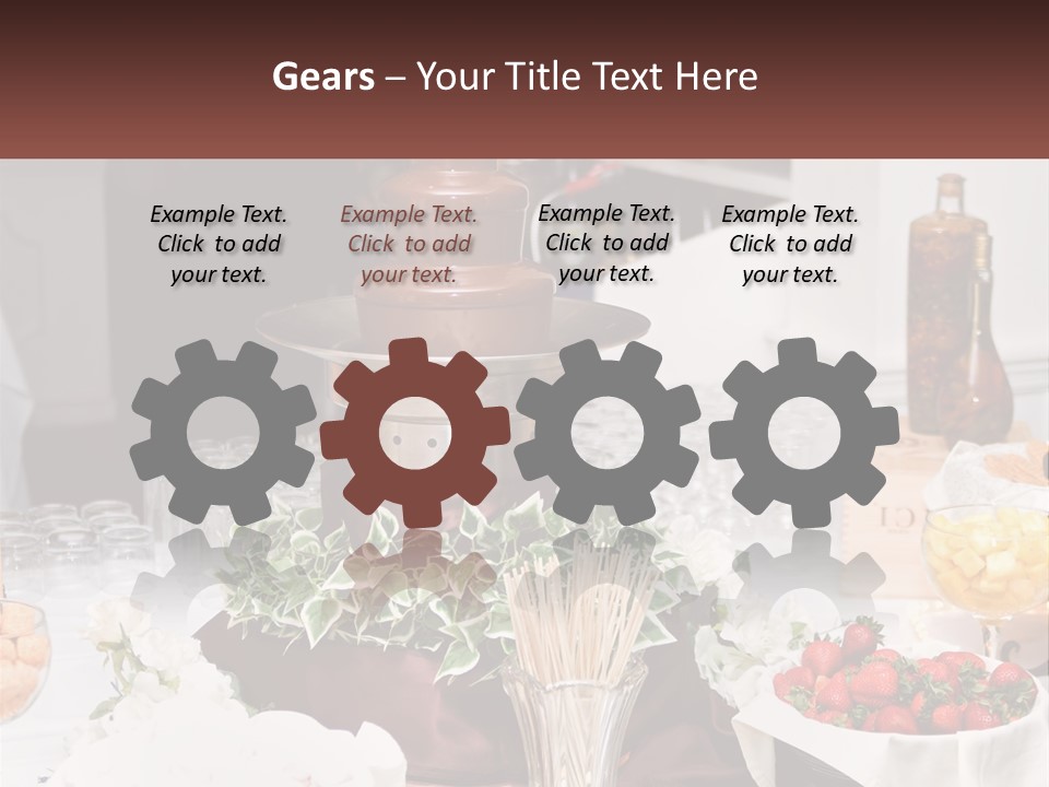 A Table Topped With Lots Of Food And Drinks PowerPoint Template