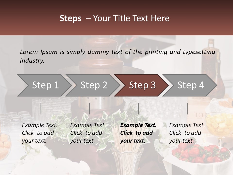 A Table Topped With Lots Of Food And Drinks PowerPoint Template