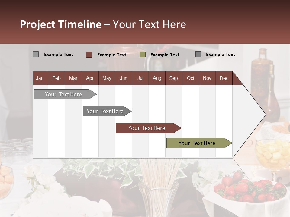 A Table Topped With Lots Of Food And Drinks PowerPoint Template