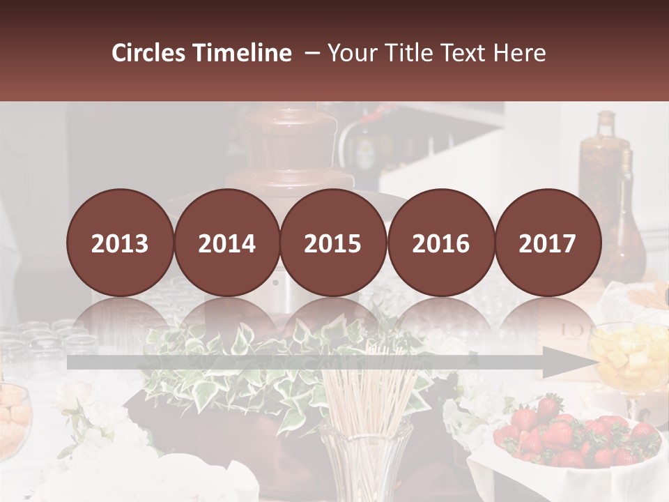 A Table Topped With Lots Of Food And Drinks PowerPoint Template