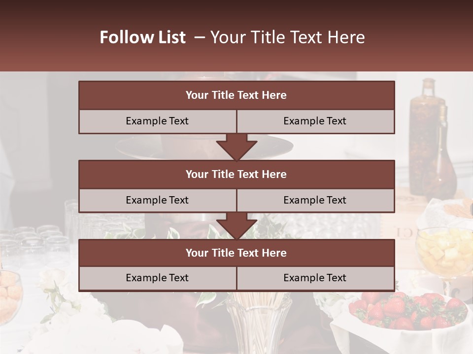 A Table Topped With Lots Of Food And Drinks PowerPoint Template