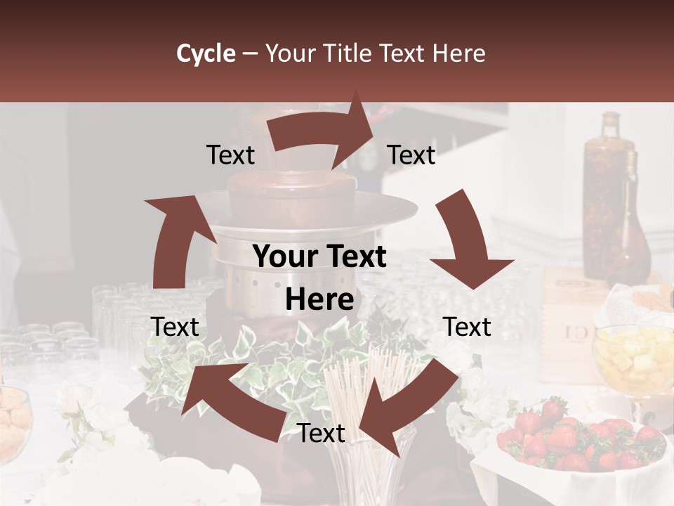 A Table Topped With Lots Of Food And Drinks PowerPoint Template