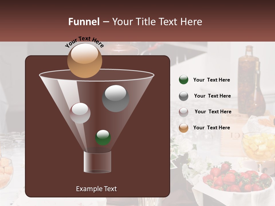 A Table Topped With Lots Of Food And Drinks PowerPoint Template