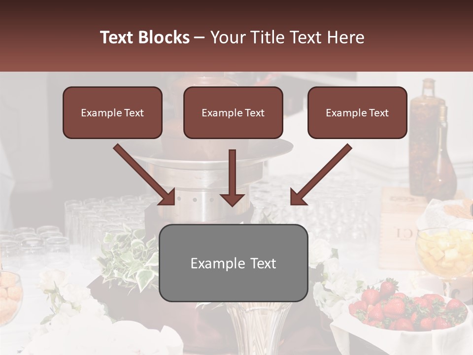 A Table Topped With Lots Of Food And Drinks PowerPoint Template