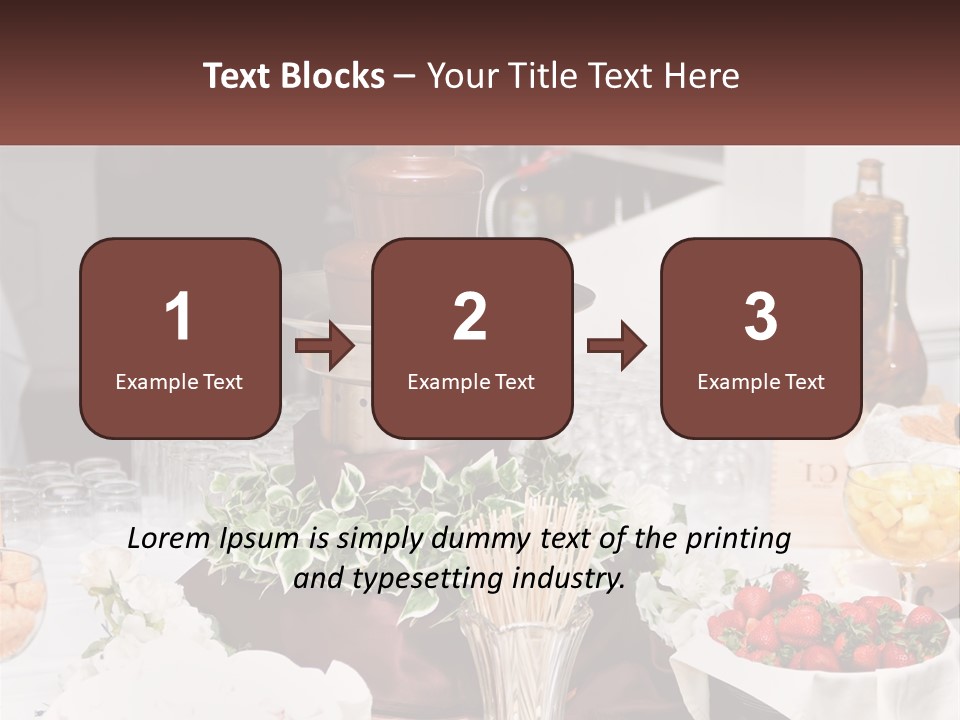 A Table Topped With Lots Of Food And Drinks PowerPoint Template