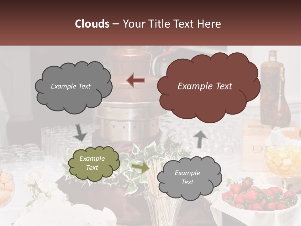 A Table Topped With Lots Of Food And Drinks PowerPoint Template